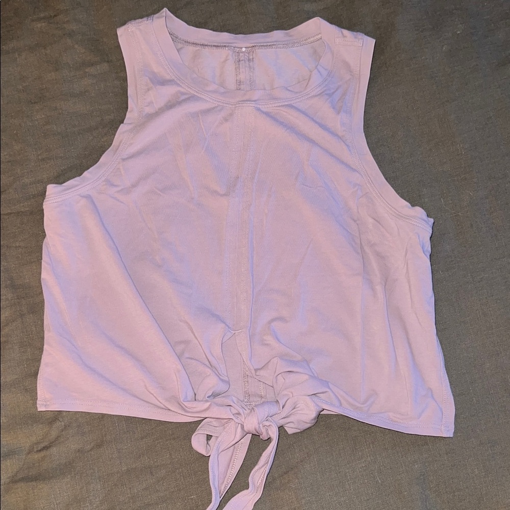 lululemon athletica Light Purple Tie-Front Tank Top